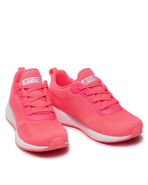 Skechers Pink Sneakers bobs sport squad 33162/npnk