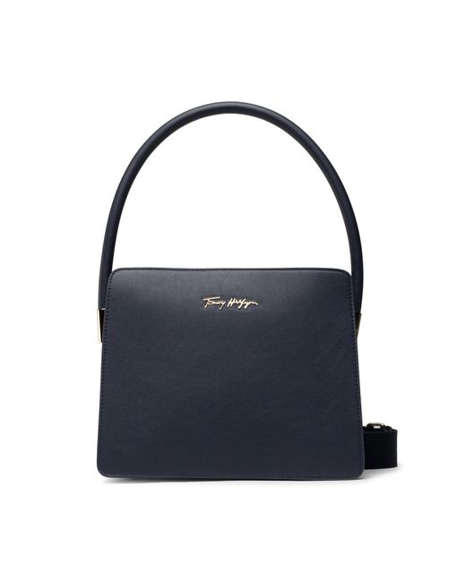 Tommy Hilfiger Blue Handtasche New Tommy Shoulder Bag Aw0Aw11894