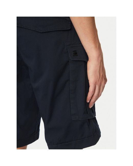 G-Star Stoffshorts Rovic Zip D08566-5126 990 Relaxed Fit in Blue für Herren