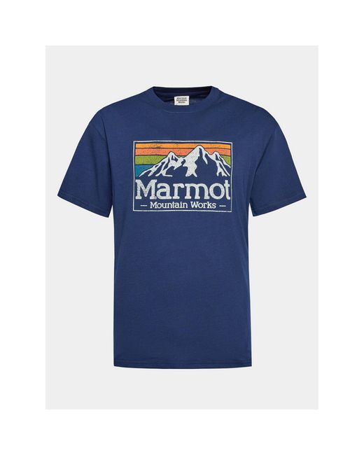 Marmot T-Shirt Mmw Gradient M14823 Regular Fit in Blue für Herren