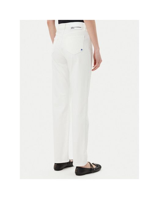Karl Lagerfeld White Jeans A2W10135 Straight Fit