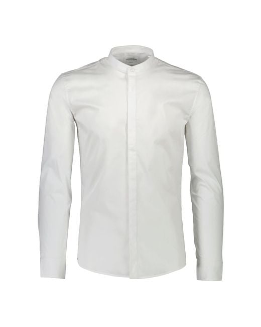 Lindbergh Hemd 30-203172 Weiß Slim Fit in White für Herren