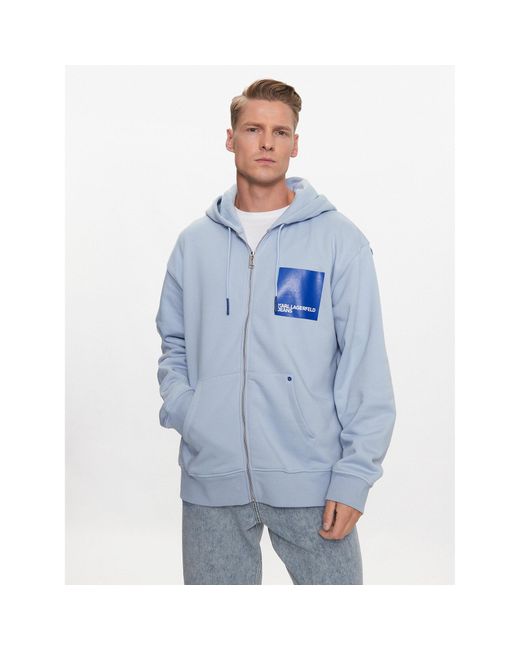 Karl Lagerfeld Sweatshirt 231D1801 Relaxed Fit in Blue für Herren