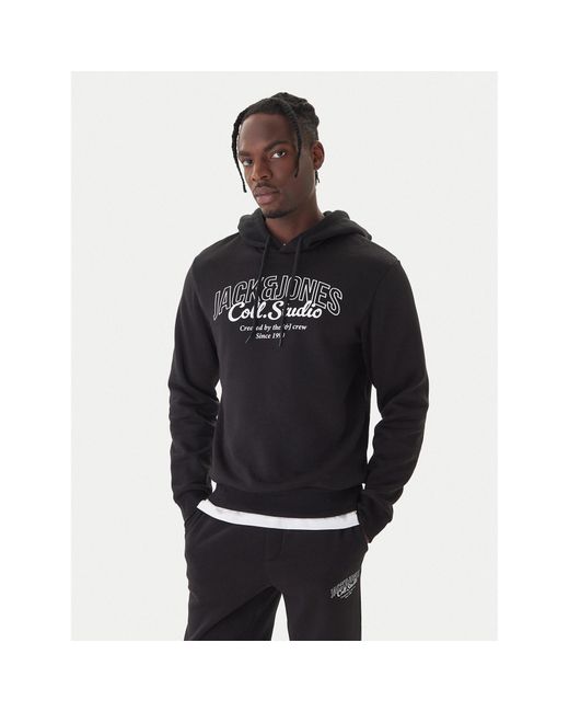 Jack & Jones Set T-Shirt, Sweatshirt Und Hose Makoto 12287681 Regular Fit in Black für Herren