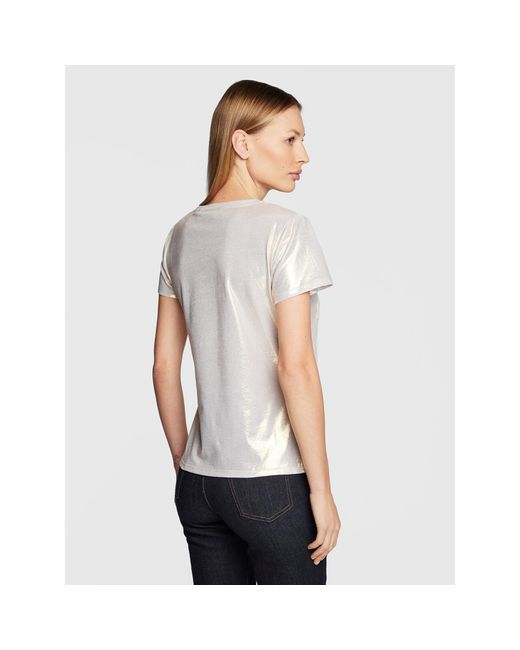 Blugirl Blumarine White T-Shirt Rf2213-J6559 Regular Fit