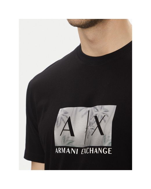 ARMANI EXCHANGE T-Shirt Xm000555 Af10358 Uc001 Regular Fit in Black für Herren