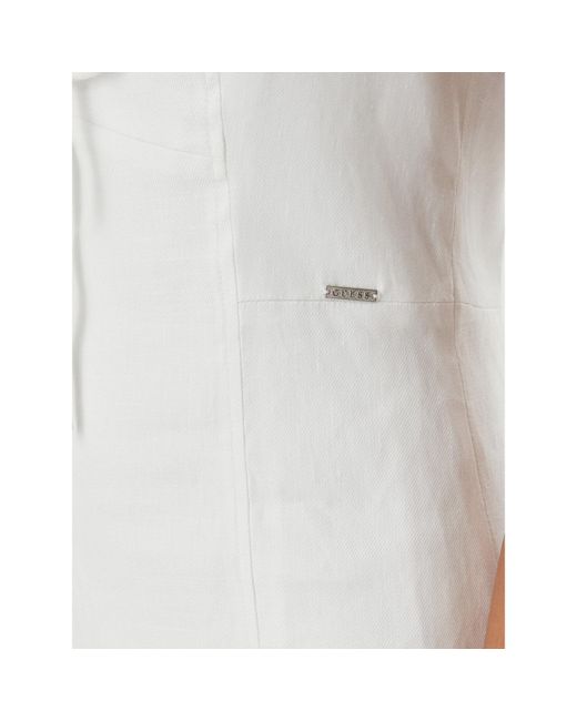 Guess White Sommerkleid W5Gk41 Wh5L2 Regular Fit