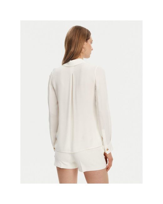 Elisabetta Franchi White Hemd Ca05451E2-360 Regular Fit