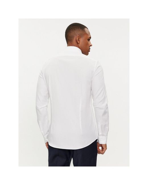 Calvin Klein Hemd Tonal Structure K10K112592 Weiß Slim Fit in White für Herren