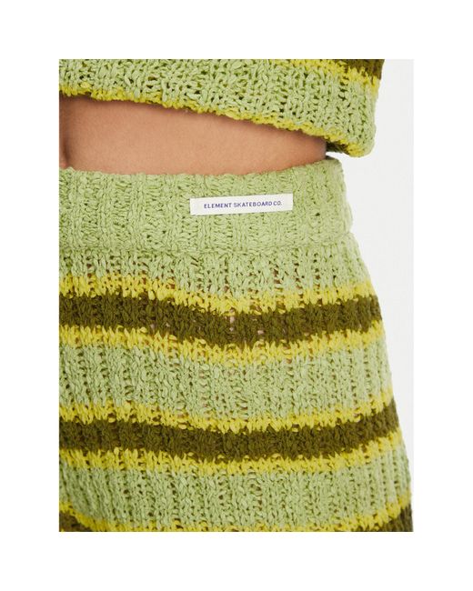 Element Green Stoffshorts Flip Knit Eljns00118 Regular Fit