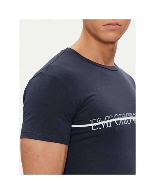 Emporio Armani T-Shirt 111035 4R729 00135 Slim Fit in Blue für Herren
