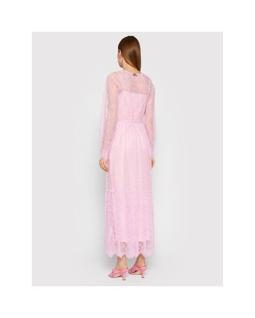 Twin Set Pink Abendkleid 221Tp2140 Straight Fit