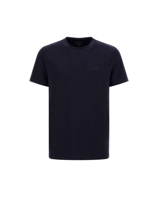 Guess T-Shirt Basic M3Gi70 Kbms0 Slim Fit in Blue für Herren