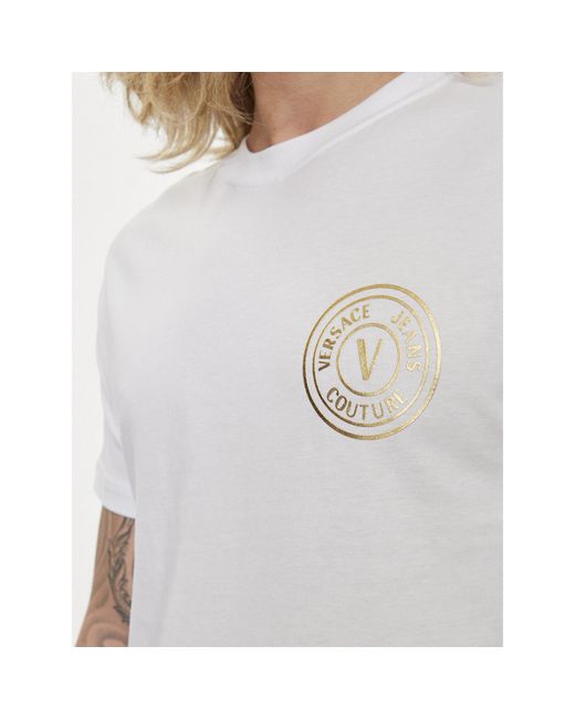 Versace T-Shirt 76Gaht02 Weiß Regular Fit in White für Herren