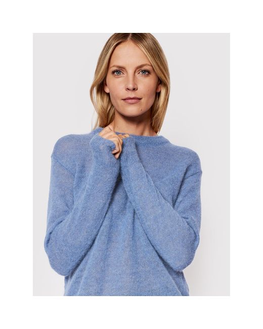 Max Mara Blue Pullover Pece 33661126 Relaxed Fit