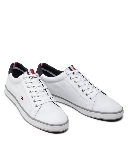 Tommy Hilfiger Sneakers Aus Stoff Harlow 1D Fm0Fm00596 Weiß in White für Herren