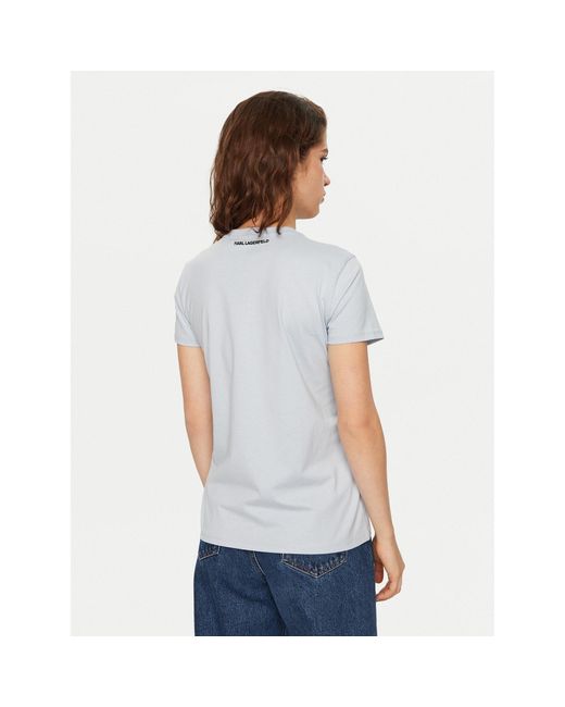 Karl Lagerfeld Blue T-Shirt A1W17117 Regular Fit