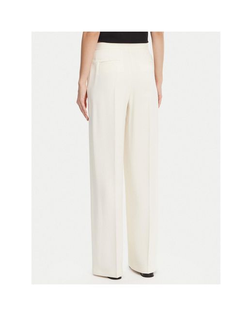 Pinko White Stoffhose Pergamino 100331 A20Q Regular Fit