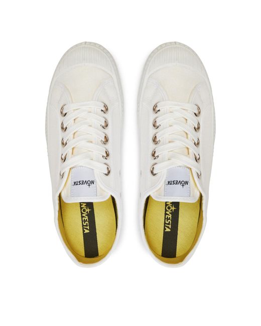 Novesta White Sneakers aus stoff star master x472002-10y10y110