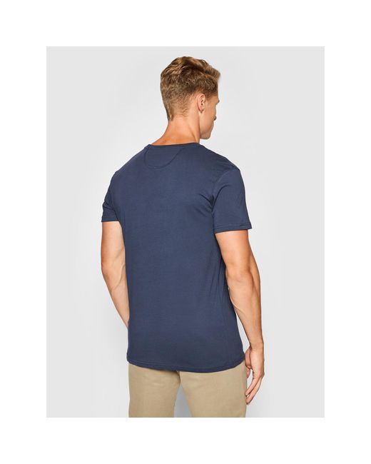 La Martina T-Shirt Ccmr04 Js206 Regular Fit in Blue für Herren