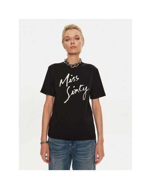 Miss Sixty Black T-Shirt 6L3Sj3780000 Regular Fit