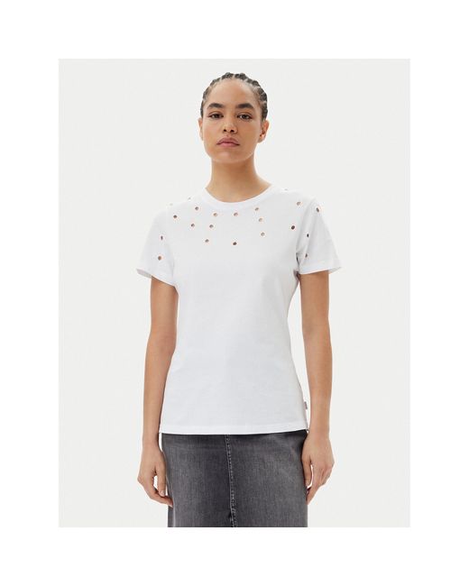 Silvian Heach White T-Shirt Gpp25070Ts Regular Fit