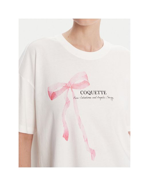 ONLY White T-Shirt Vivvi 15346761 Regular Fit