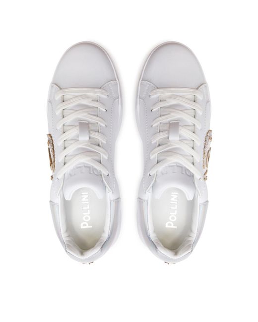 Pollini White Sneakers Sa15184G1Ixj110A Weiß