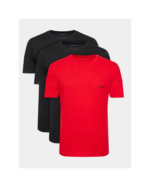 HUGO 3Er-Set T-Shirts 50480088 Regular Fit in Red für Herren