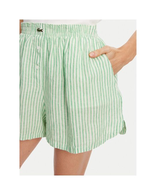 Lacoste Green Stoffshorts Ff0226 Relaxed Fit