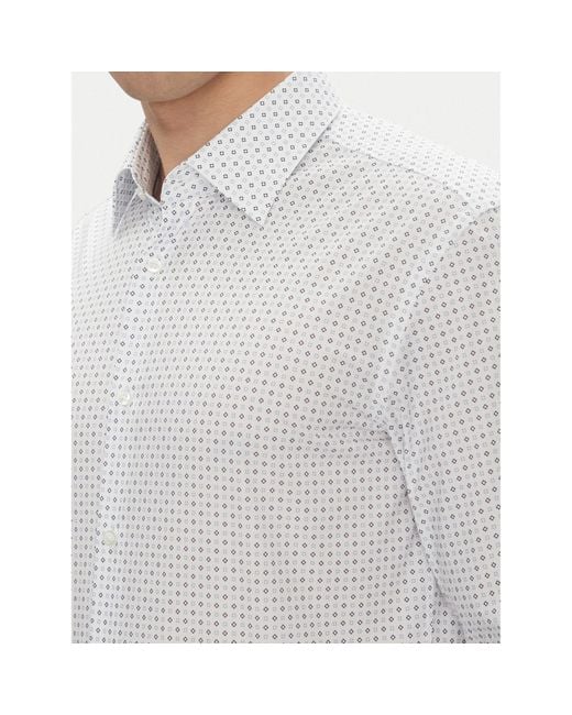Boss Hemd H-Hank-Kent-C1 50545147 Slim Fit in White für Herren