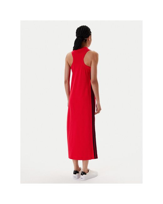 Adidas Red Kleid Für Den Alltag Essentials 3-Stripes Je1206 Regular Fit
