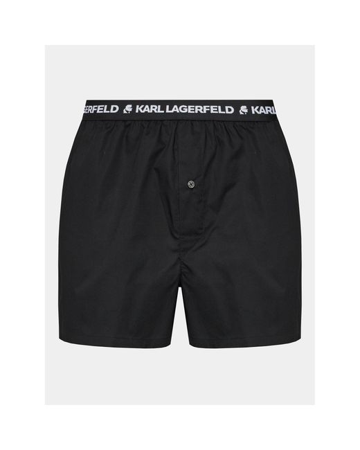 Karl Lagerfeld 3Er-Set Boxershorts Aop Woven Boxer Short (X3) 235M2108 in Black für Herren