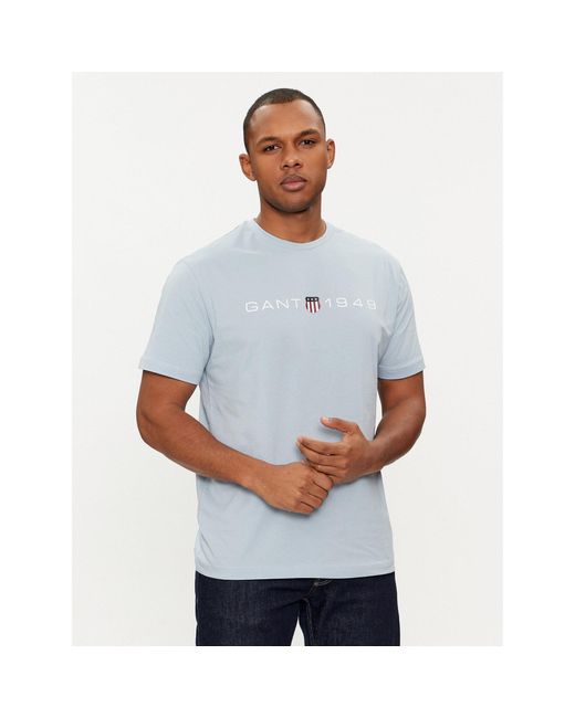 Gant T-Shirt Graphic 2003242 Regular Fit in Blue für Herren