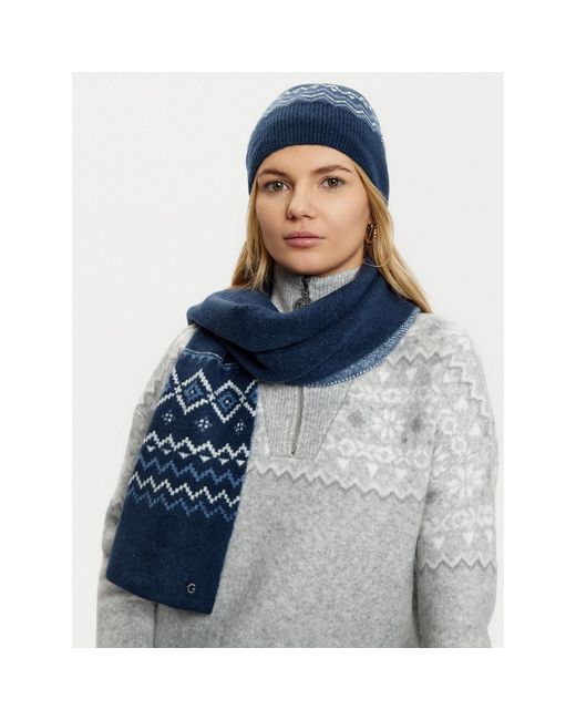 Guess Blue Set Mütze Und Loop-Schal W5Pz18 Z3Lq0