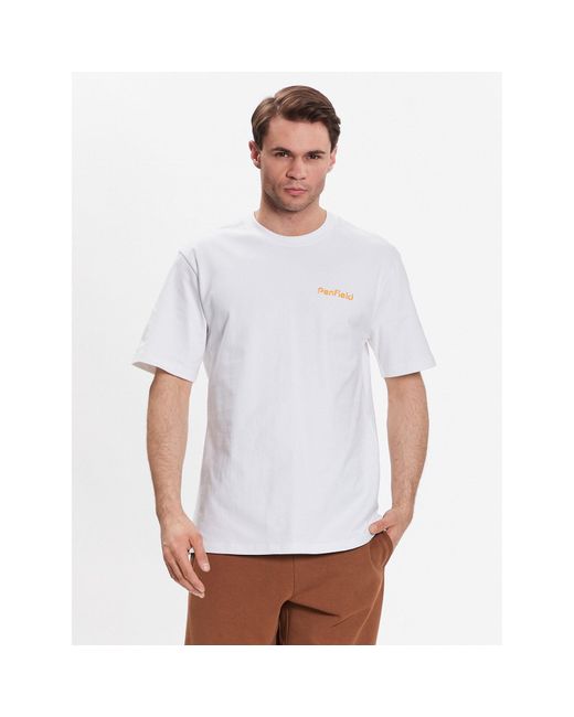 Penfield T-Shirt Pfd0340 Weiß Regular Fit in White für Herren