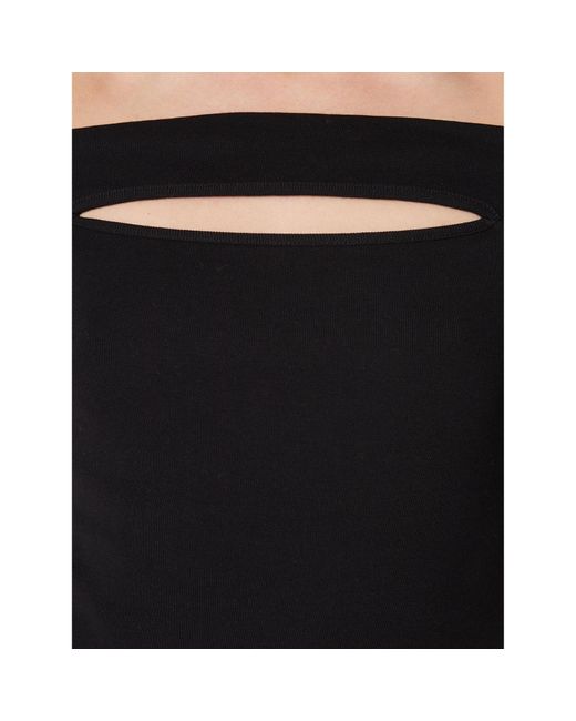 Sisley Black Bluse 3Tp9W1007 Slim Fit