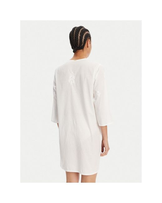 Selmark White Sommerkleid Bc198 Relaxed Fit