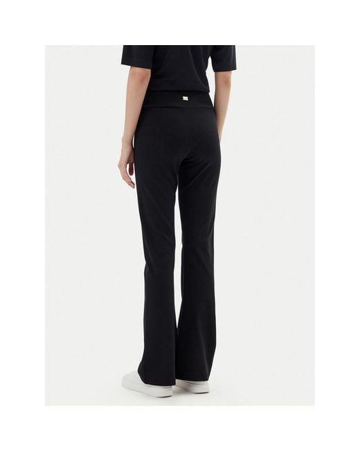 EA7 Black Leggings 7W000081 Af12484 Uc001 Flare Fit