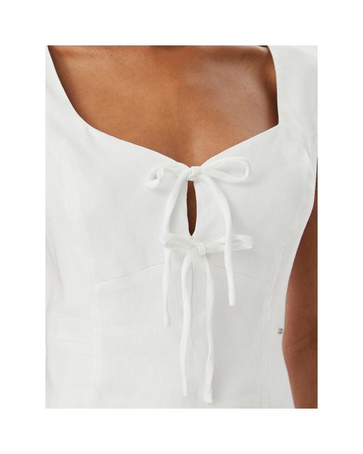 Guess White Sommerkleid W5Gk41 Wh5L2 Regular Fit
