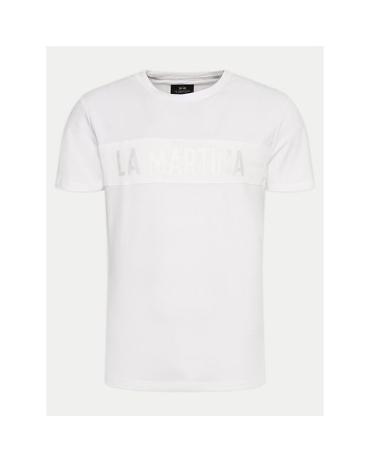 La Martina T-Shirt Ymr305 Js324 Weiß Regular Fit in White für Herren