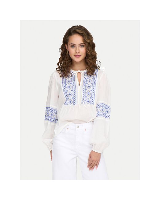 Jdy White Bluse Lulu 15345478 Regular Fit