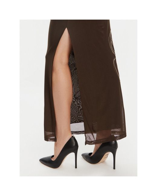 Guess Brown Kleid Für Den Alltag W5Yk19 Kczc2 Regular Fit