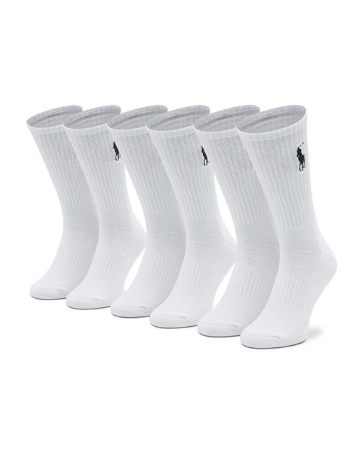 Polo Ralph Lauren White 3Er-Set Hohe -Socken 449858064001 Weiß