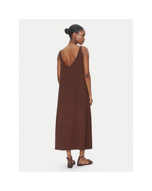 ViCOLO Brown Sommerkleid Td0758 Regular Fit