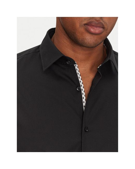 HUGO Hemd Koey 50539808 Slim Fit in Black für Herren