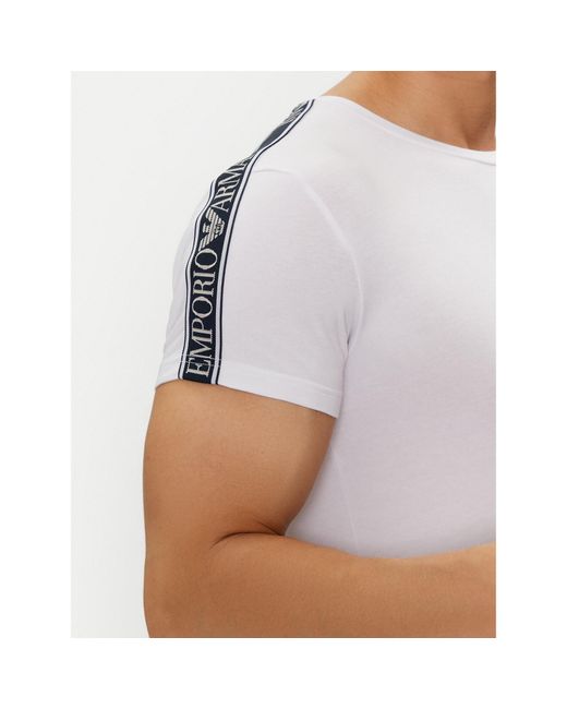 Emporio Armani T-Shirt 111035 4R523 00010 Weiß Slim Fit in White für Herren
