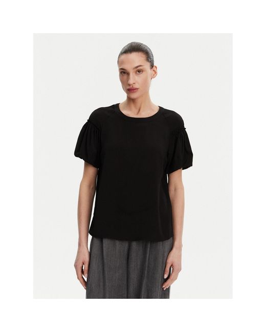 French Connection Black Bluse 72Lzp Regular Fit