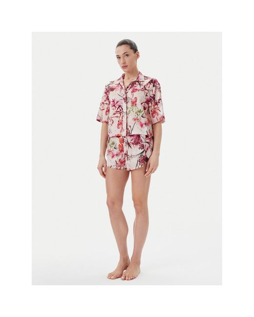 Guess Red Hemd O5Gx11 Wh9C2 Regular Fit