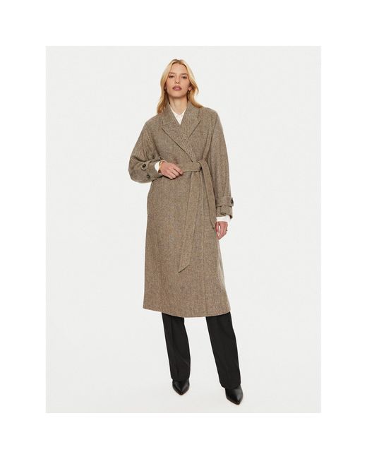 Tommy Hilfiger Natural Wollmantel Ww0Ww43159 Regular Fit